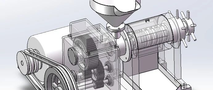 【农业机械】农用榨油机3D数模图纸 Solidworks23设计