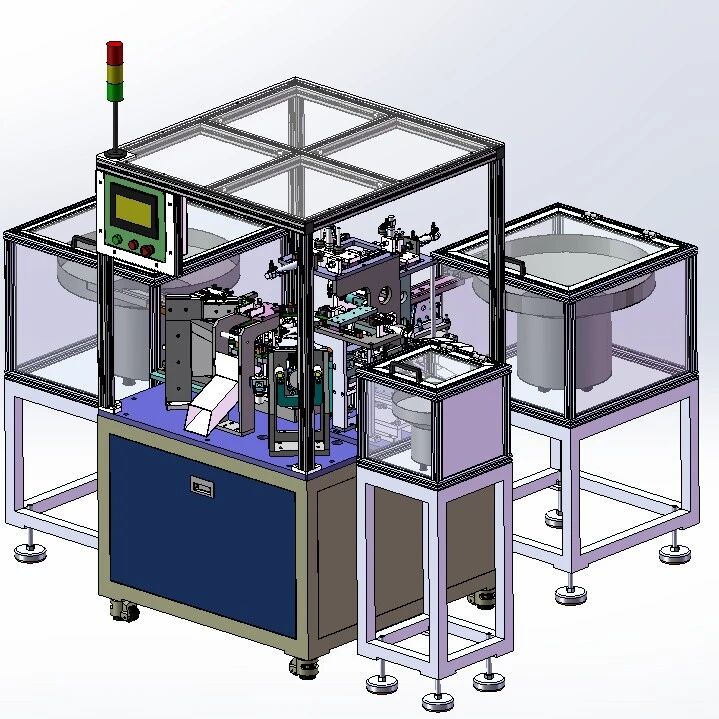 【非标数模】阀芯自动组装机3D数模图纸 Solidworks12设计