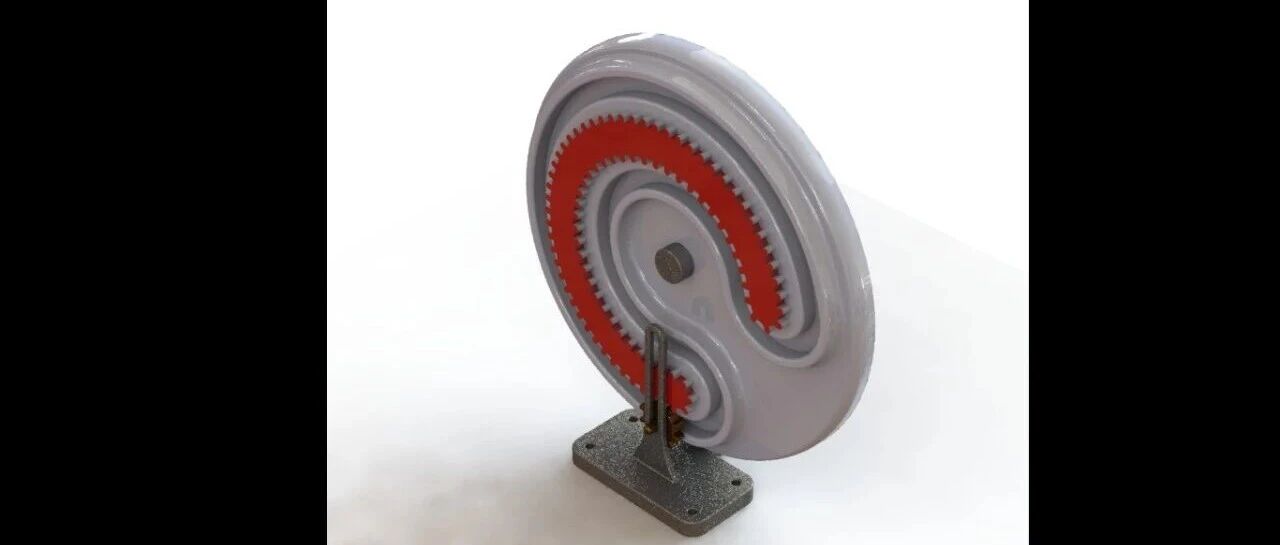 【精巧机构】芒果轮和小齿轮传动机构3D图纸 Solidworks设计