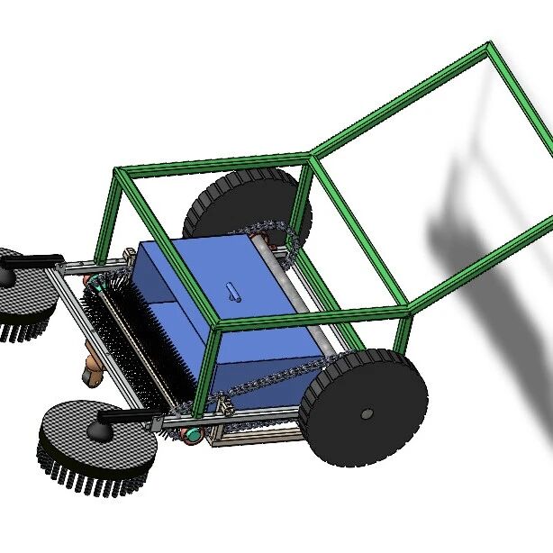 【工程机械】Street Sweeper扫路车3D数模图纸 Solidworks设计