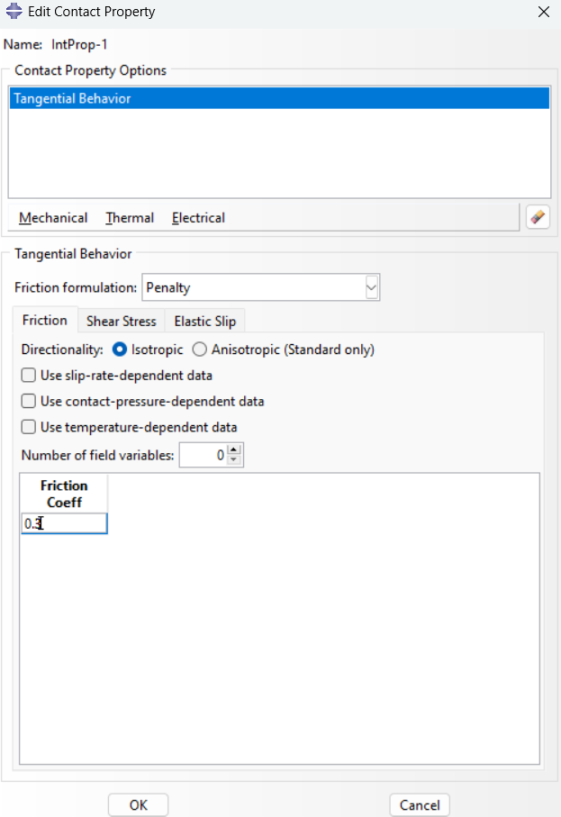 Defining Contacts