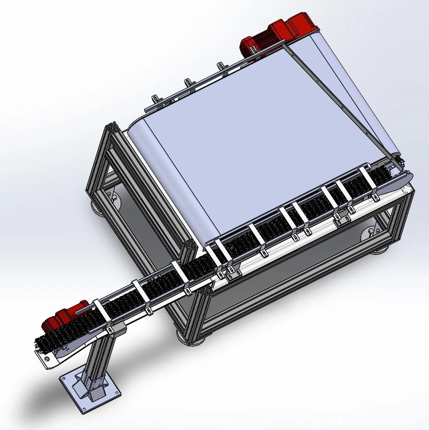 【非标数模】批量上料机3D数模图纸 Solidworks20设计