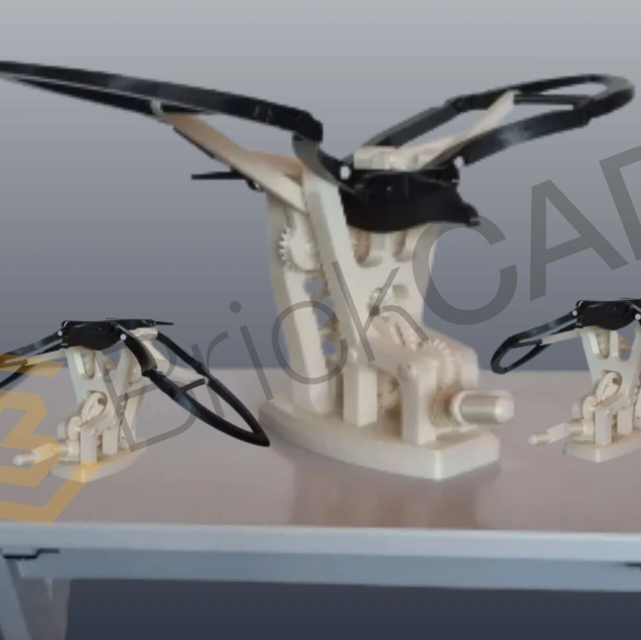 【3D打印】铰接式机翼飞鹰3D打印图纸 3mf stl格式