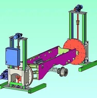 【工程机械】positioner 5吨变位机3D数模图纸 STP格式