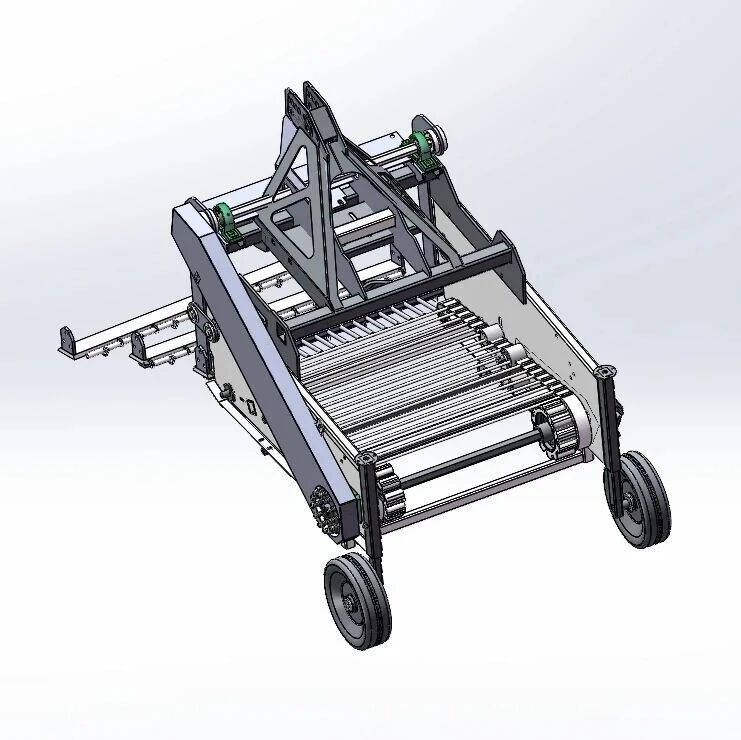 【非标数模】震动收获机3D数模图纸 Solidworks19设计