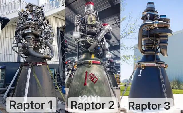 r/SpaceXLounge - Evolution of the Raptor engine, by @cstanley