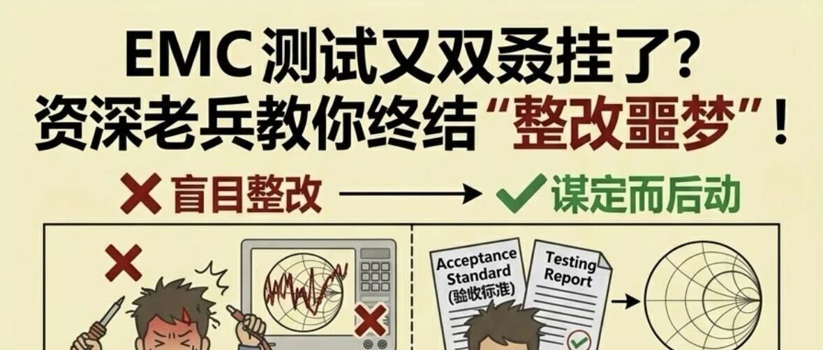 EMC测试又又又挂了？资深老兵教你终结“整改噩梦”！