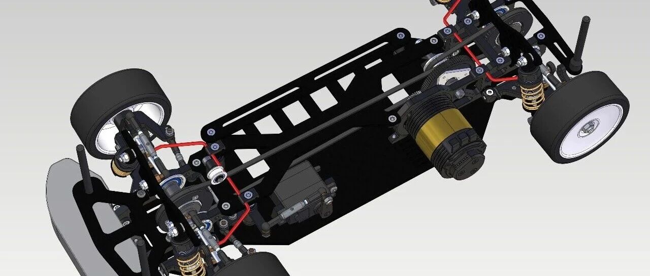 【RC遥控车】Corally RDX 1比10遥控车底盘3D图纸 STP格式