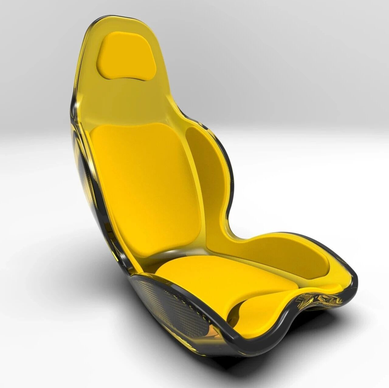 【工程机械】碳纤维桶形座椅结构3D图纸 Solidworks设计