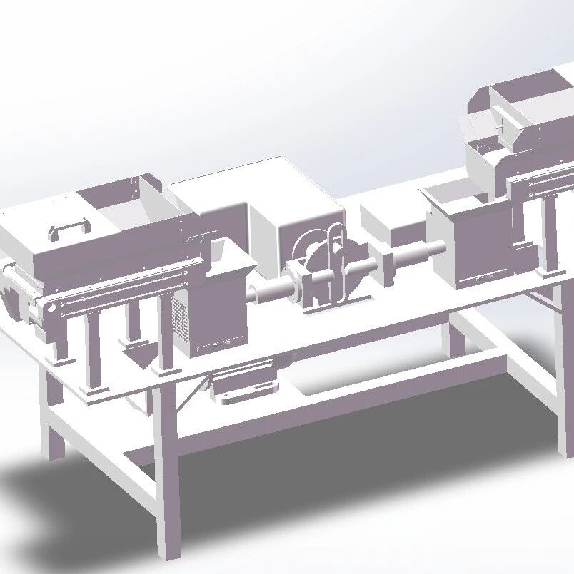 【非标数模】双工位萝卜切丁机3D数模图纸 step格式