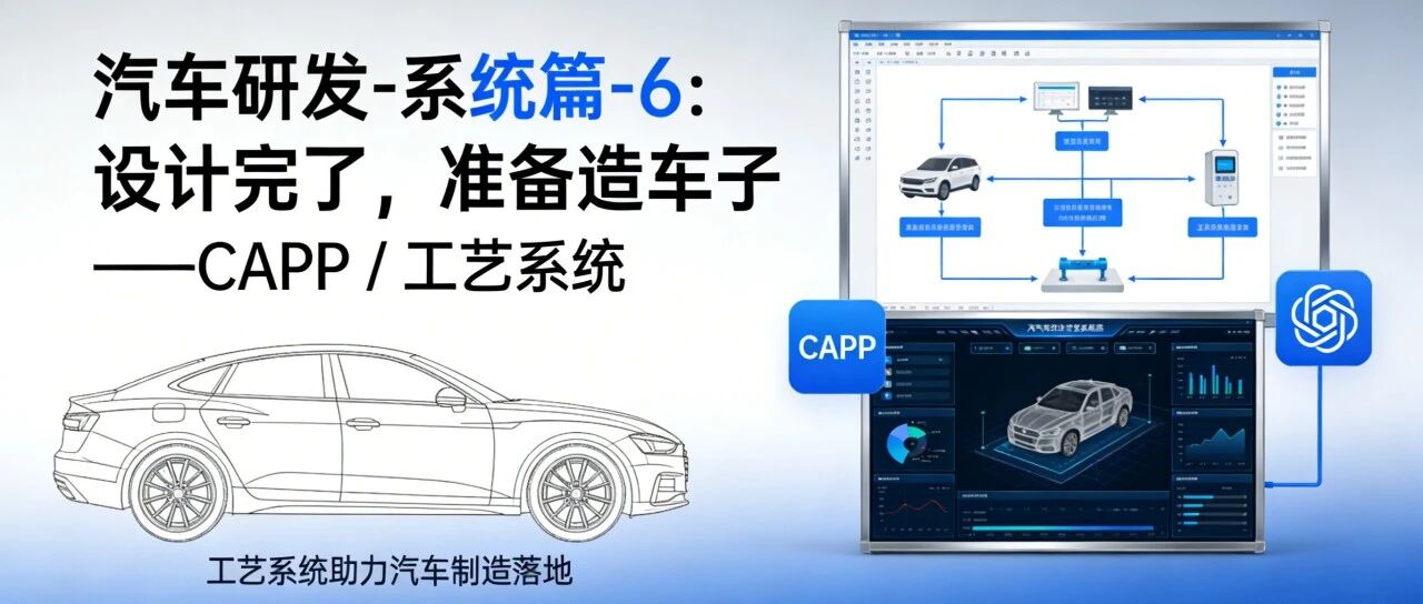 【汽车研发-系统篇-6】：设计完了，准备造车子 ——CAPP / 工艺系统