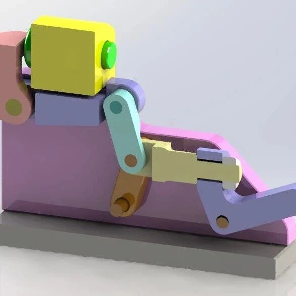【工程机械】Fixture - 852 自动夹紧夹具3D图纸 STEP IGS格式
