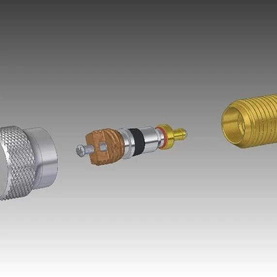 【工程机械】Schraeder plug valve快插接头 气门芯 旋塞阀3D图纸 STP格式