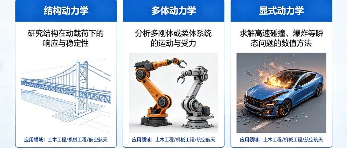 一文搞清楚：结构动力学、多体动力学、显式动力学