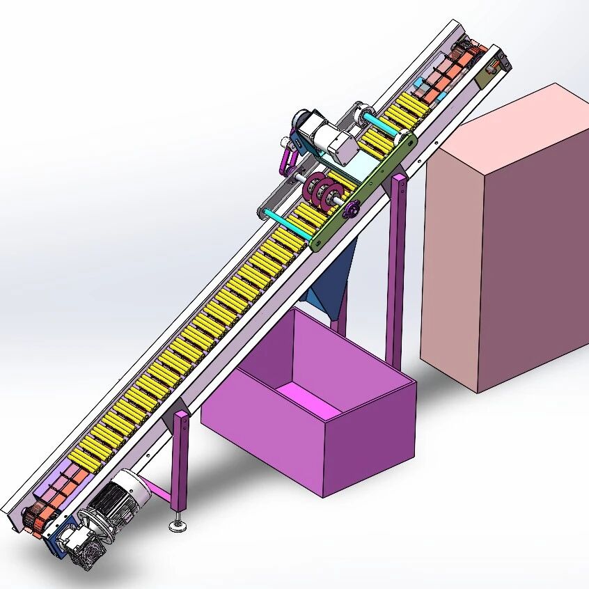 【非标数模】切蛋卷机3D数模图纸 Solidworks23设计