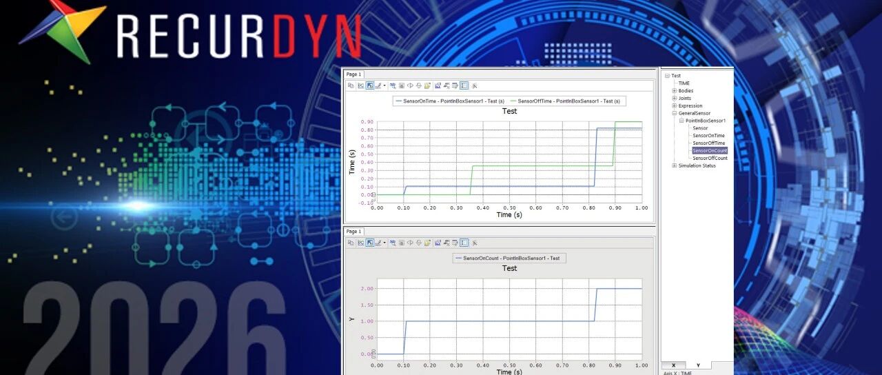 RecurDyn2026新功能- 方便使用传感器有效的累积次数