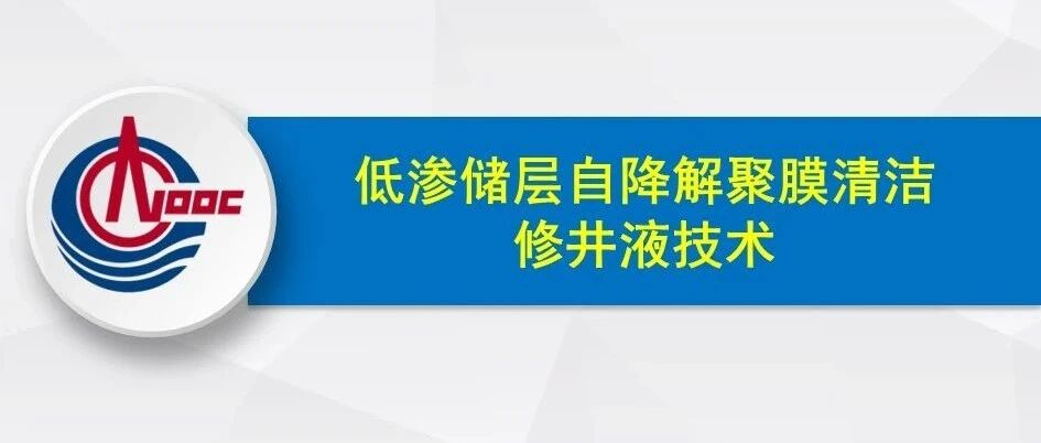 低渗储层自降解聚膜清洁修井液技术