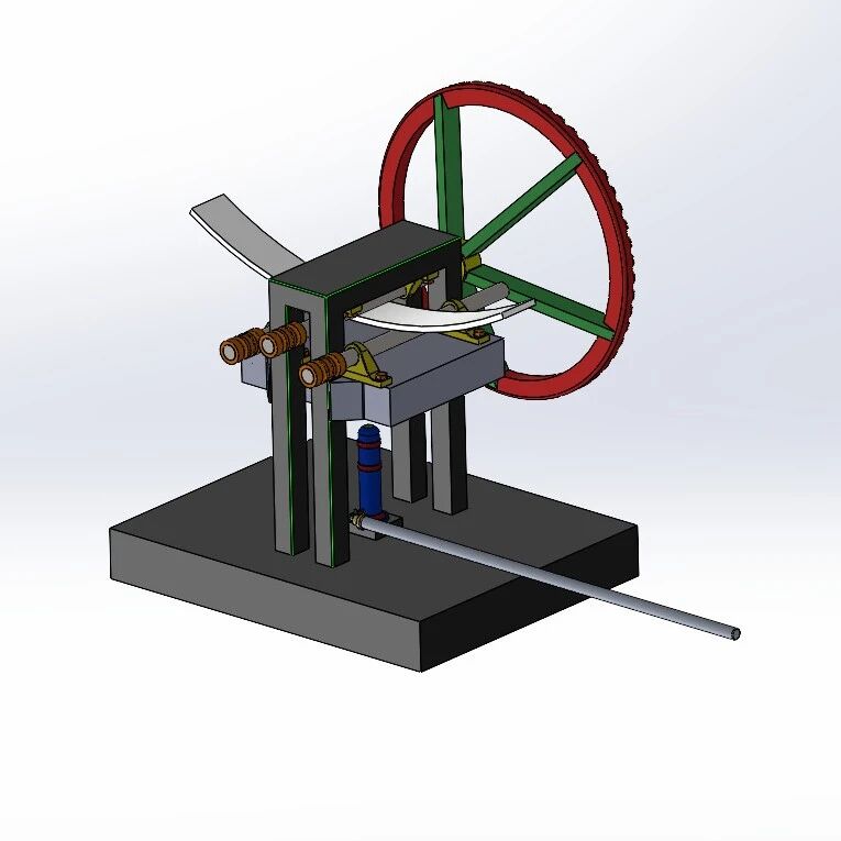 【工程机械】折弯机3D数模图纸 Solidworks20设计