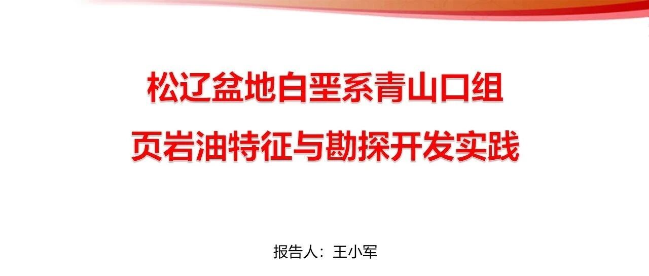 松辽盆地白垩系青山口组页岩油特征与勘探开发实践
