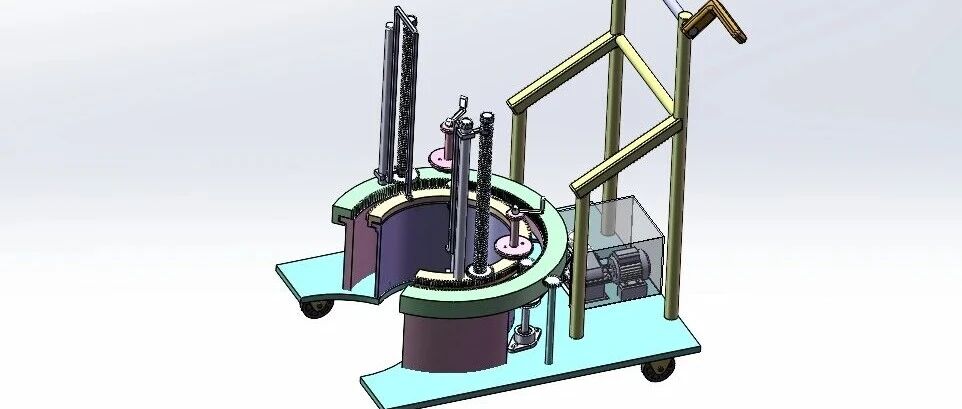 【非标数模】自动包树机3D数模图纸 Solidworks20设计