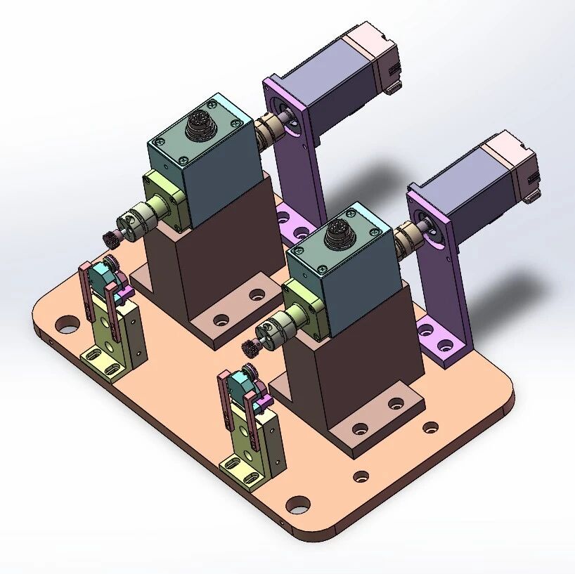 【非标数模】汽车转角齿轮测试3D数模图纸 Solidworks20设计