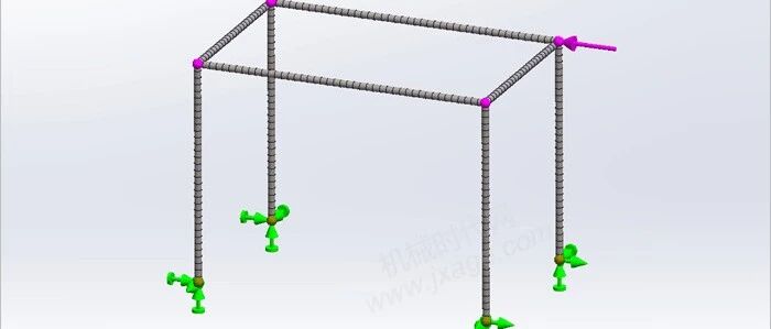 Simulation 有限元分析实战（5）：采用梁单元对焊件进行分析