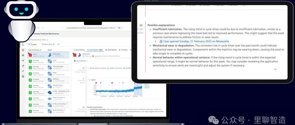 西门子生成式AI又一用例：设备预测性维护助手Maintenance Copilot Senseye