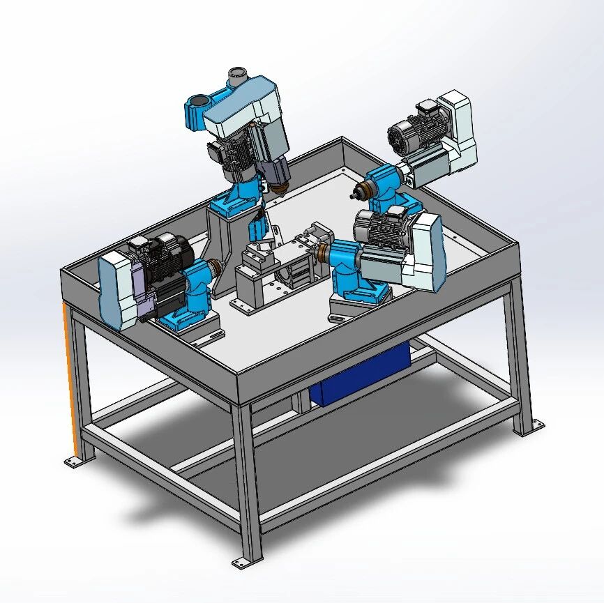 【工程机械】钻孔攻牙机3D数模图纸 Solidworks22设计