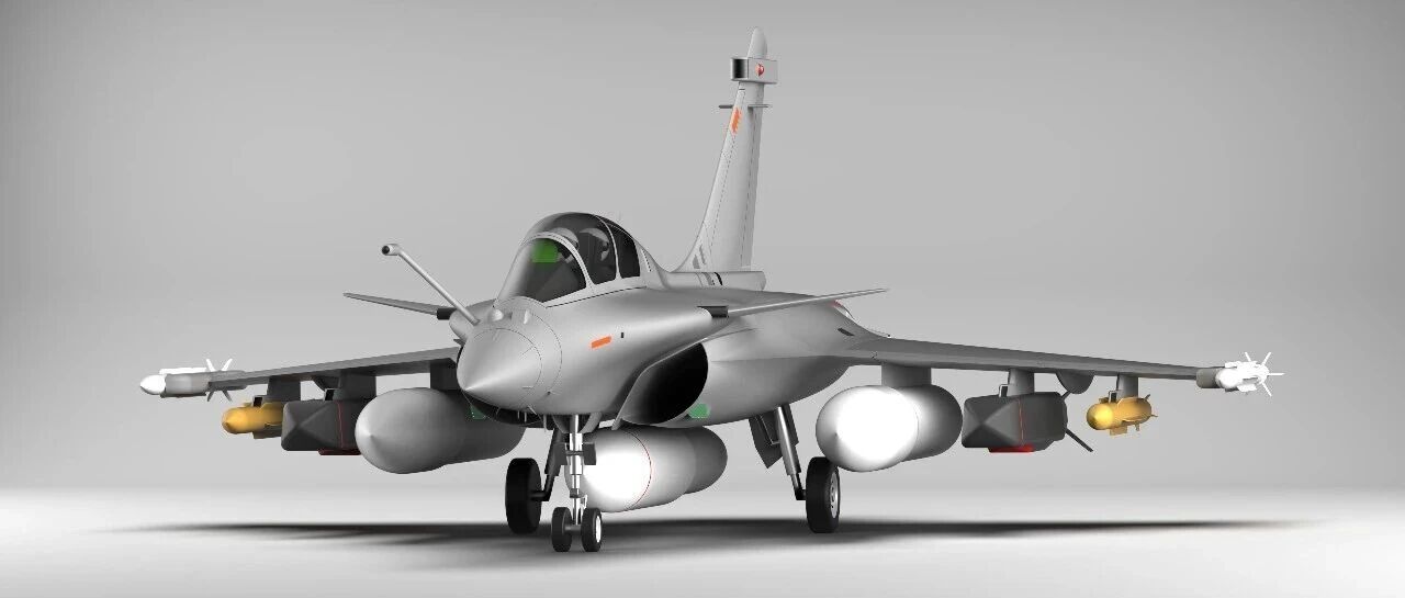 【飞行模型】Dassault Rafale法国达索阵风战斗机简易模型3D图纸 IGS格式