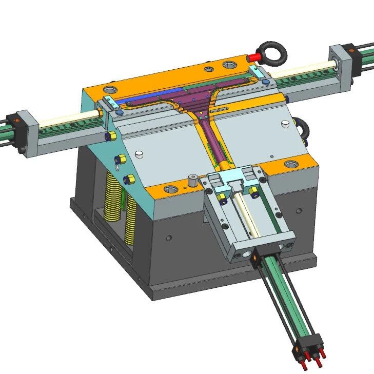 【工程机械】迷你塑料汽车雨刮器模具3D数模图纸 x_t格式