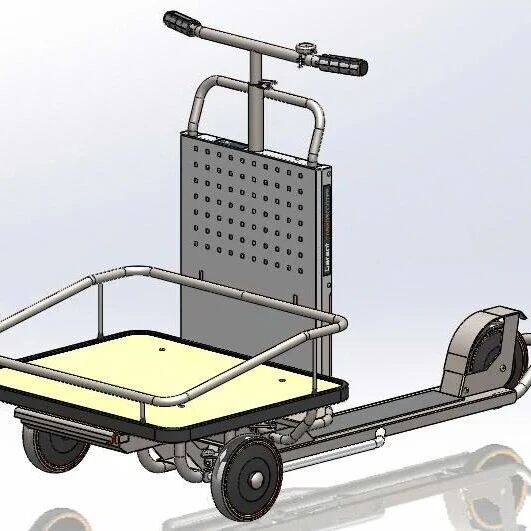 【其他车型】Cart三轮物料小推车3D图纸 STEP格式