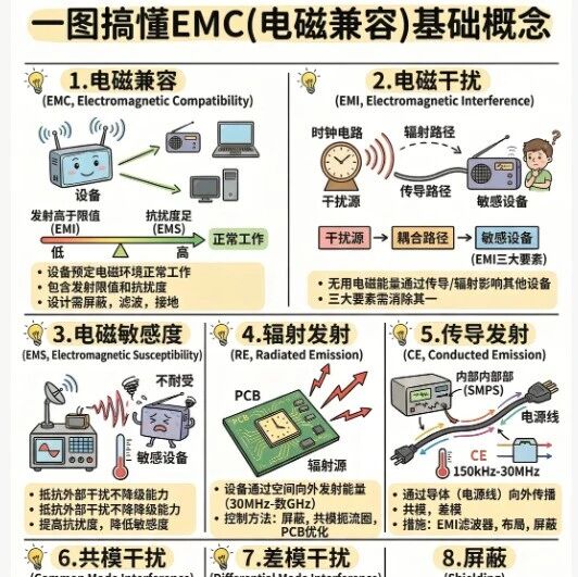 电磁兼容为什么这么难，一张图带你入门了解