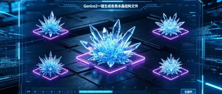 刘建川・GROMACS实战｜Genice2一键生成各类冰晶结构文件