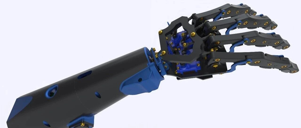 【机器人】Mpho仿生机械手3D数模图纸 Solidworks设计