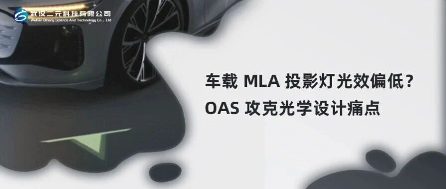 车载 MLA 投影灯光效偏低？OAS 攻克光学设计痛点