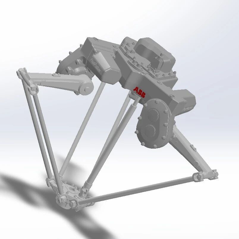 【机器人】ABB四轴及五轴Delta三角机械臂3D图纸 STEP格式