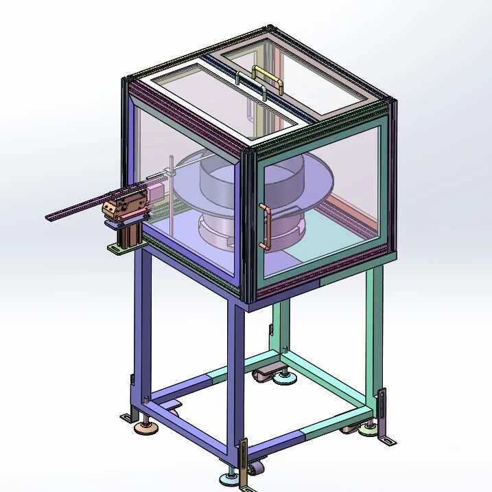 【非标数模】大振动盘右出料3D图纸 STEP格式