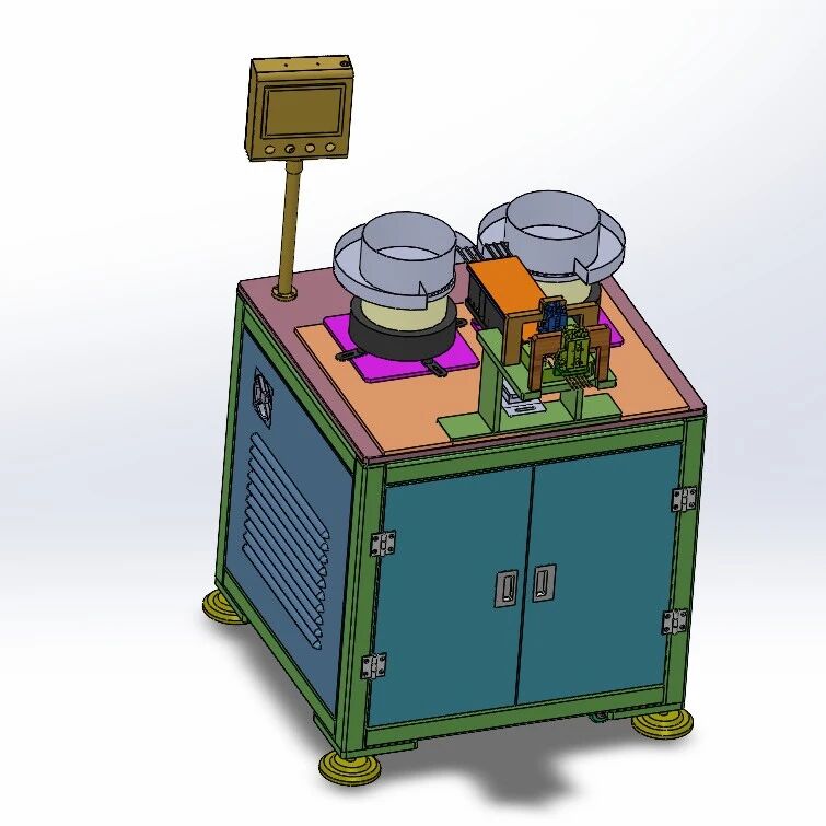 【非标数模】镭雕整料机3D数模图纸 Solidworks18设计
