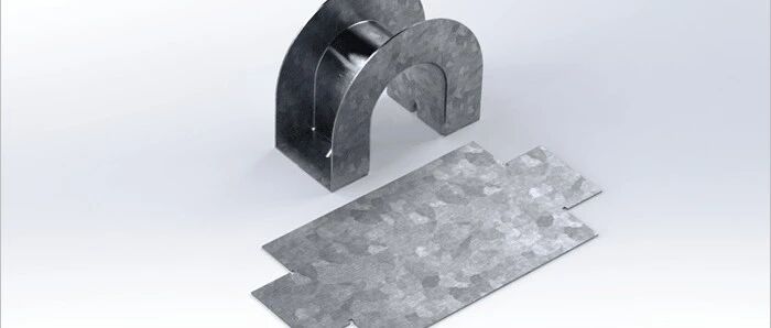 SolidWorks钣金设计|半圆钣金槽展开