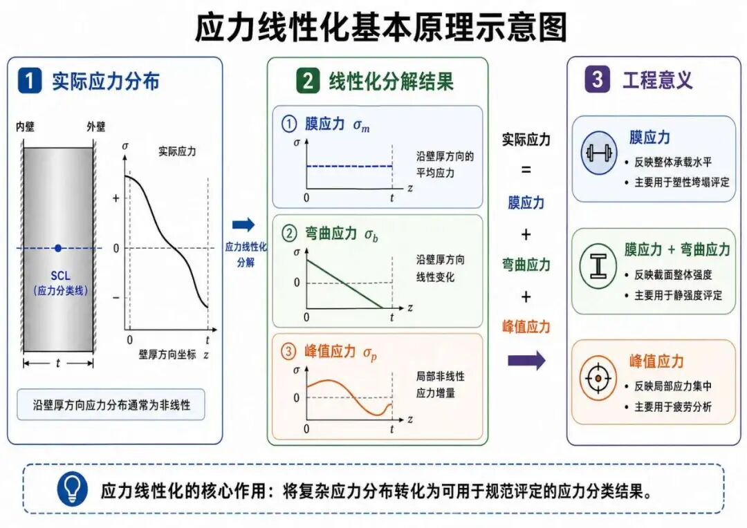 图2 应力线性化基本原理示意图