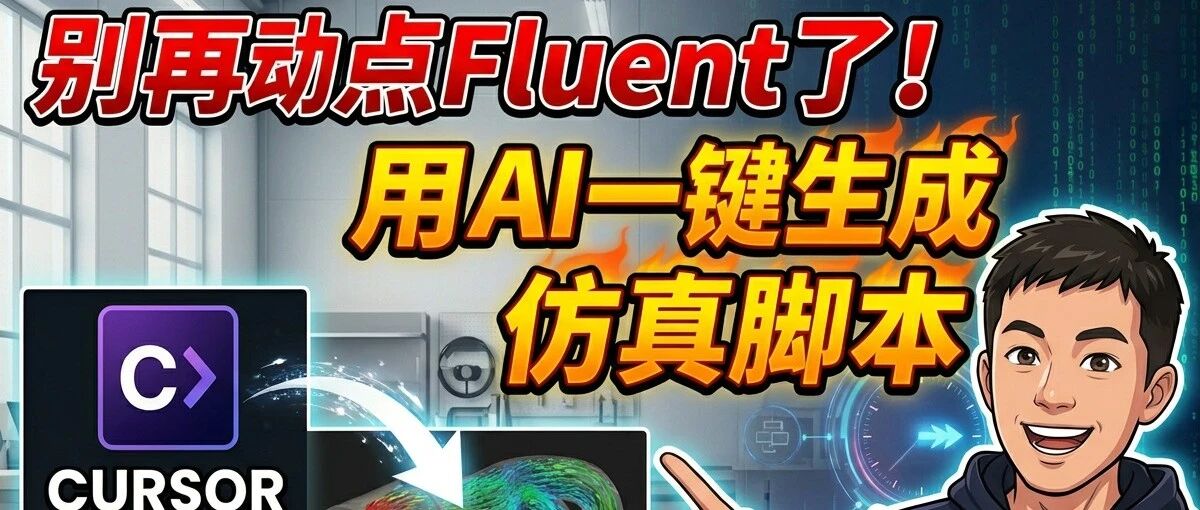 别再手动点Fluent了！教你用AI一键生成仿真脚本，效率翻倍！