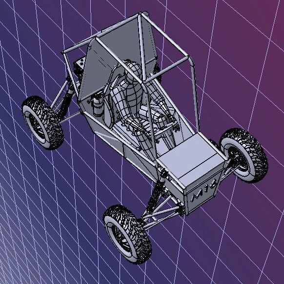 【其他车型】mbaja ATV巴哈全地形车3D数模图纸 STEP格式