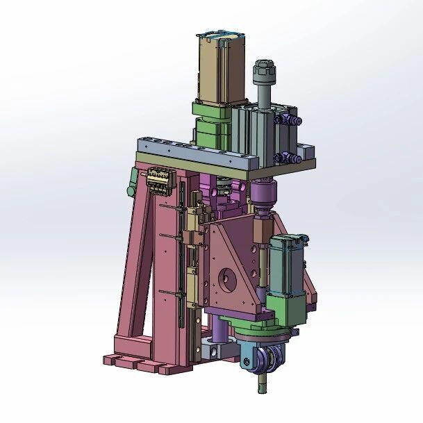 【非标数模】旋压机构3D数模图纸 Solidworks18设计