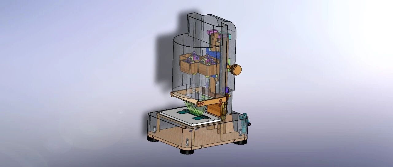 【非标数模】一键式检测台3D数模图纸 Solidworks20设计