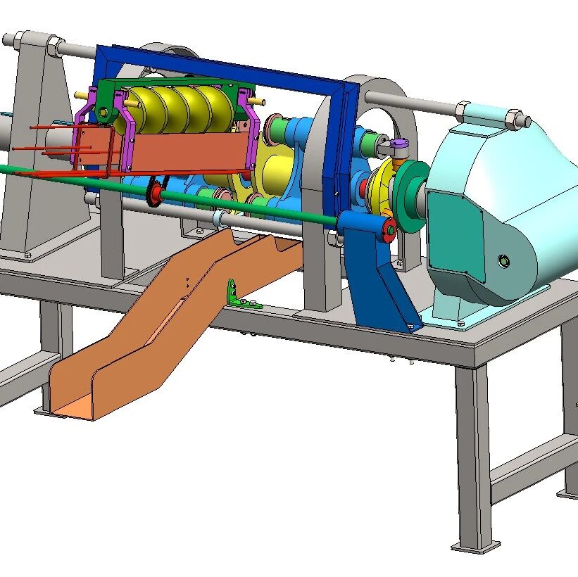 【非标数模】Bordeuse金属箱体边缘折边机3D图纸 Solidworks设计