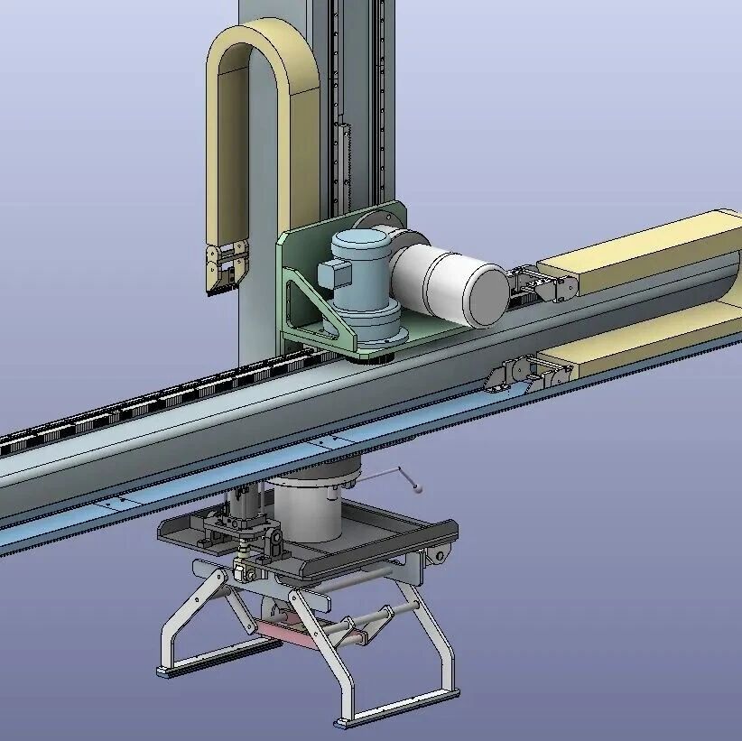【工程机械】龙门上料机、龙门式搬运机3D图纸 STEP格式