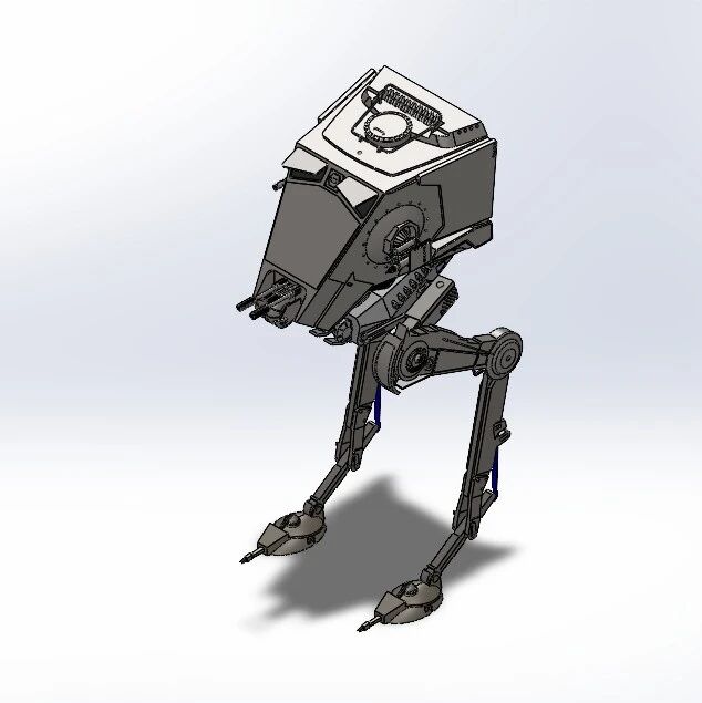 【机器人】Imperial Star War星球大战机器人3D数模图纸 Solidworks设计