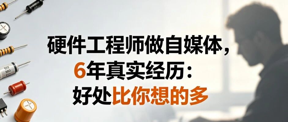 硬件工程师做自媒体，6年真实经历：好处比你想的多