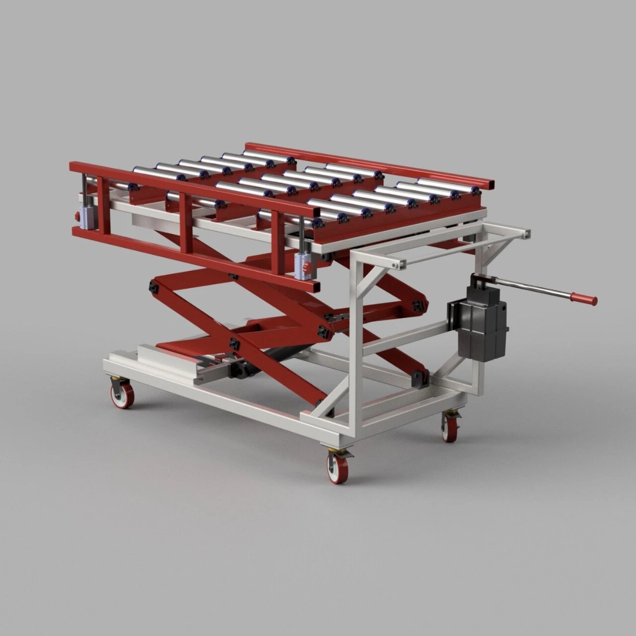 【工程机械】模具升降提升机构3D数模图纸 STEP F3D格式