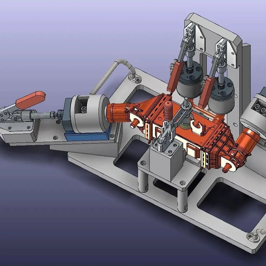 【工程机械】iCAC检漏治具检漏工装3D图纸 STP格式